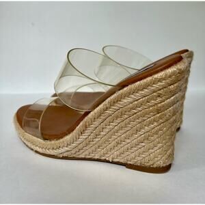 Steve Madden Sunrise Wedge Open Toe Sandals - Jute Wrapped Wedge Heel Sz 6.5